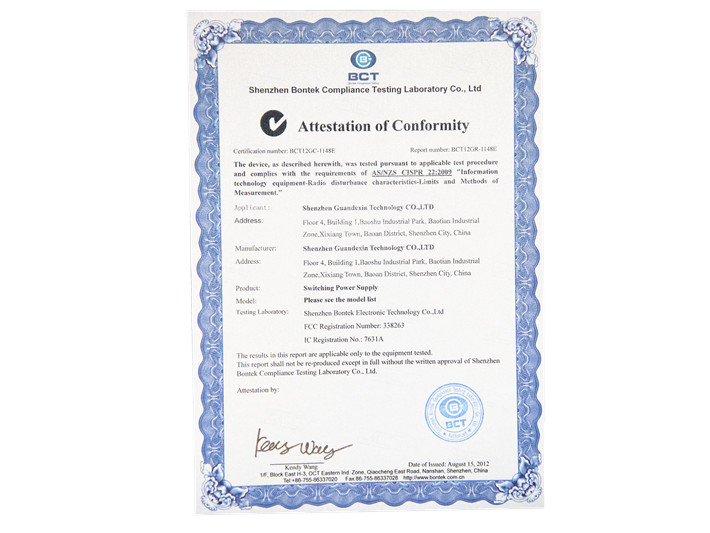 Certification